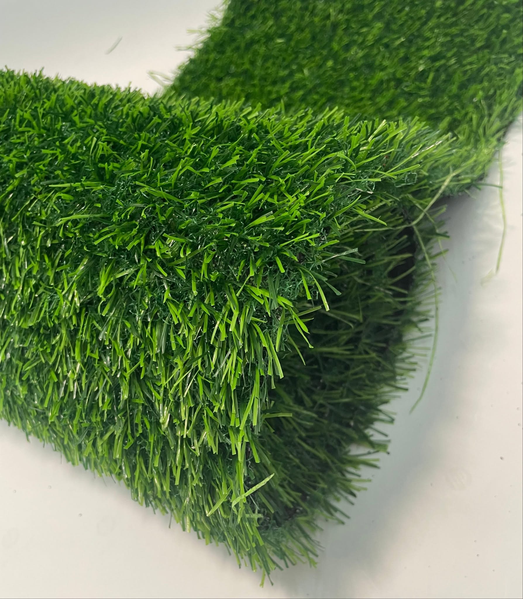 Close up of high quality artificial grass
