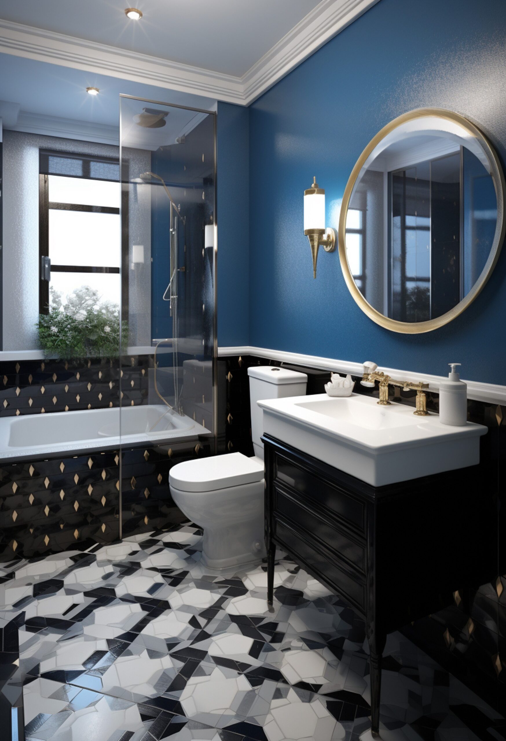Our team working on a bathroom remodel in Flower Mound
